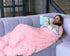 Cozy 60"x80" BENRON Baby Pink Throw Blankets, Soft Shaggy Plush Sherpa Blankets, Lightweight Fluffy Faux Fur Blankets
