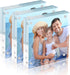 HOUSE DAY Acrylic Picture Frames 4x4, 3 Pack Magnetic 4 x 4