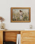 12x16 Vintage Gold Frame Mom Holding Baby Canvas Print Wall Art, Impressionist Framed Motherhood Oil Painting Artwork