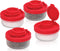 SIGNORAWARE Salt and Pepper Shakers, Moisture Proof Set of 4 Small Mini Shakers for Camping, Picnic, Kitchen, Clear