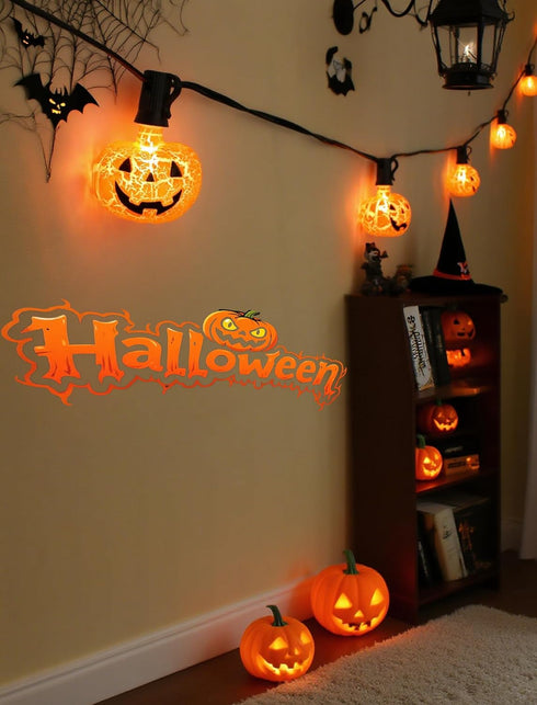 Hobbynors 10.5 Cozy Create a Timeless Halloween Welcome: Feet Classic Pumpkin String Lights, Plug-in & Extendable