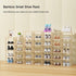 Bamboo Shoe Rack, Vertical Narrow Shoe Rack for Small Spaces, Space Saving Storage for Front Door Entrance, Closet,