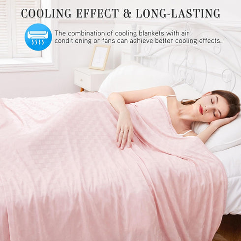 Blanket,90"x90"Queen Size,Summer Q-Max>0.5 AmyHomie Cooling Blankets with Double Sided Cold Effect, Arc-Chill Cool