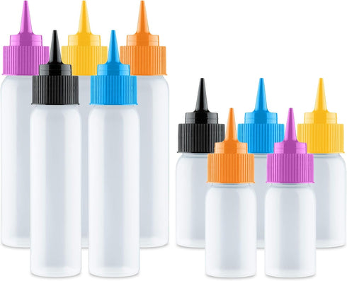 Free Hand Writer Bottles, 10 Easy Small Squeeze Bottles (1 and 2 Ounce) for Cake and Baking Decoration