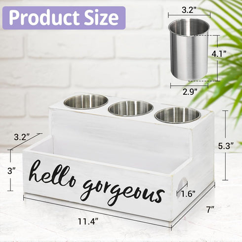 Unistyle Hair Dryer Holder Counter, Hair Tool Organizer for Bathroom Storage, Makeup and Hair Styling Tools