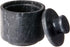 Fox Run Marble Salt Cellar, Black, 3 x 3 x 3 Inches