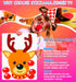 Stickamajigger Stick the Red Nose on the Reindeer Poster Game - Restickable & Reusable