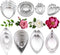 Yawsoy 26Pcs Stainless Steel Gum Paste Flower and Leaf Cutter Set – Fondant Flower Cookie Cutter Sugarcraft Flower