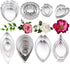 Yawsoy 26Pcs Stainless Steel Gum Paste Flower and Leaf Cutter Set – Fondant Flower Cookie Cutter Sugarcraft Flower