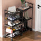CSXGBAB Shoe Rack Organizer, 5-Tier Large Shoe Stand with Wheels Easy to Mobile