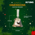 It's a Wonderful Life Inspired Christmas Angel Bell Ornament with Stainless Steel Angel Wing Charm