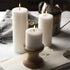 HomeLights Pillar Candles - 2.7x6 inch | 60 Hours Burning, 6 Count - White Unscented Smokeless Candles for Events