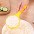 Yellow Rice Paddle Scoop Mold for Rice Ball Making - Non-stick Sushi Mold - Kitchen Gadget for Sushi Making