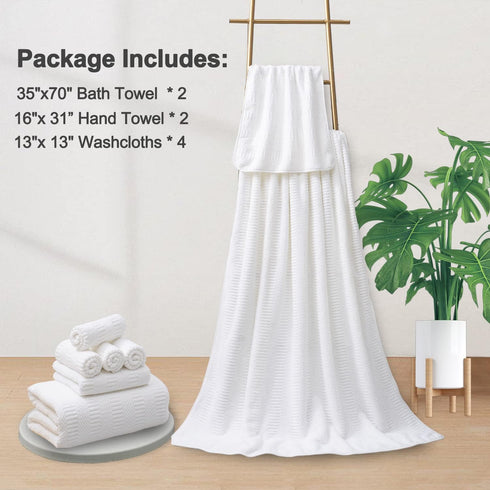 8 Set,2 35"x70" Sheets,2 4 600 Set Ferdilan Piece Extra Large Bath Towels Oversized Bath Towel Hand Towels