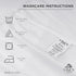 Linen Home 100% Cotton Percale Pillowcases, King Size, White, 2 Pieces, 20 inches X 40 inches