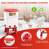 3 Control,Red,12.5 8.3 inch 8.3 Gallon Heated Chicken Waterer for Winter Automatic Chicken Water Heater,Adsjustable
