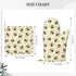 Happy Busy Bees Kitchen Mitts and Pot Holders Set, 4Pcs Silicone Bees Oven Gloves, Heat Resistant Potholders for Baking