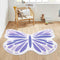 Topotdor Cute Butterfly Kids Rugs for Girls Bedroom, Toddler Nursery Rug Soft