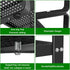 Expandable Kitchen Cabinet Shelf Organizer Rack - Heavy Duty Metal Spice Rack for Kitchen Counter Storage (Black -