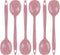 Reston Lloyd 11 inch Cooking Spoon, Heat Resistant BPA Free Melamine Utensil, Set of 6, Pink