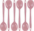 Reston Lloyd 11 inch Cooking Spoon, Heat Resistant BPA Free Melamine Utensil, Set of 6, Pink