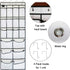 1 Pack Extra Large Hanging Over Door Shoe Organizer - 12+6 Pockets Shoe Rack for Closet Bedroom (White, 59 x 21.6 inch)