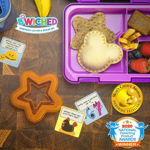 Sandwich Cutter and Sealer - Crustless Sandwich Maker for Kids Lunch, Bento Box, Heart, Star, Mouse Shapes