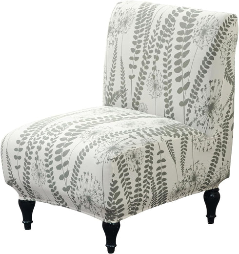 Armless Accent Chair Cover, Stretch Printed Chair Slipcover Soft Slipper Chair Covers