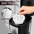 12-Cup Filter,Programmable Drip Coffee Maker with Reusable Clock,Auto Brew,Water Window,Keep Hot Plate,Glass