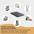 Kitchen Countertop Sliding Tray, Coffee Machine Sliding Tray, Organize Countertop Tray, 10.3'' W × 15.4''D