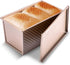 KITESSENSU Pullman Loaf Pan with Lid, 1 lb Dough Capacity Non-Stick Bakeware for Baking Bread