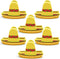 Sombrero Chip Clips, 6 Set Bag Clips for Food Storage, Snack Bag Sealer with Fun Mini Sombrero Hats