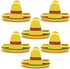 Sombrero Chip Clips, 6 Set Bag Clips for Food Storage, Snack Bag Sealer with Fun Mini Sombrero Hats