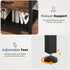 OLIXIS Nightstand with Charging Station, Bedside Tables with USB Ports and Fabric Drawer, Small Night Stand with Open