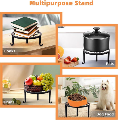 Acteomsly 6-Pack (6PACK Metal Plant Stand,Heavy Duty Flower Pot Stands for Multiple Plant,Outdoor Anti-Rust Plant Pot