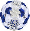 Romantic Bridal Bouquet Wedding Bouquets Crystal Satin Rose for Valentine's Day Confession Party Church Decor (Royal