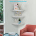 Set 3, Joiishom Corner Wall Shelf of Floating Corner Shelves, Rustic Wood Wall Storage Display Shelves for Living Room