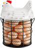 Hiceeden Metal Wire Chicken Egg Storage Basket, Decorative Fresh Egg Holder with