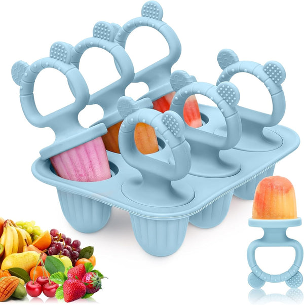 Silicone Baby Popsicle Molds with Sticks, Mini Popsicles Molds for Babies Breastmilk