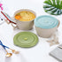 SOUJOY 2 Pack Noodle Bowl with Lid, 40 OZ Large Microwave Wheat Straw Soup Bowl with Phone Holder