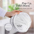 Handy Laundry Mesh Popup Hamper - White, Two Compartments, Collapsible for Easy Storage, Great for Kids Room or Travel.