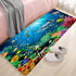 Bath Rugs Sponge Foam Absorbent, Soft for Bathroom and Kitchen (47x18 inches), Non Slip Bright 3D Print