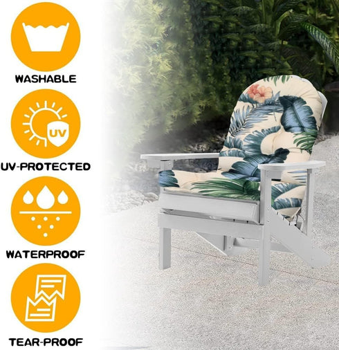 Srutirbo 44x19 inch, Rocking Chair Cushion, High Back Patio Cushions Waterproof Indoor/Outdoor Furniture Chair Cushions