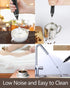 Rechargeable Electric Milk Frother, 3 Speeds Stainless Steel Whisk for Coffee, Cappuccino, Chocolate, Tea