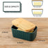 Countertop Ceramic Butter Dish with Lid,Large Butter Container with Airtight Cover for or Refrigerator,Farmhouse