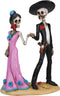 Day of The Dead Skeleton Couple Holding Hands Figurine