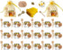 IIKUM 20 Pack Glass Honey Jars, 1.5 oz Hexagon Honey Pots with