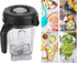 Blender Cup Container, Transparent Food Blender Container with Blade Lid Replacement for Vitamix 64oz