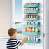 Mystozer (6 Pack) Magnetic Spice Rack for Refrigerator, Kitchen Organizer and Storage Shelf, Blue