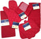 Kitchen Towel Set with 2 Quilted Pot Holders, Oven Mitt, Dish Towel, Dish Drying Mat, 2 Microfiber Scrubbing Dishcloths